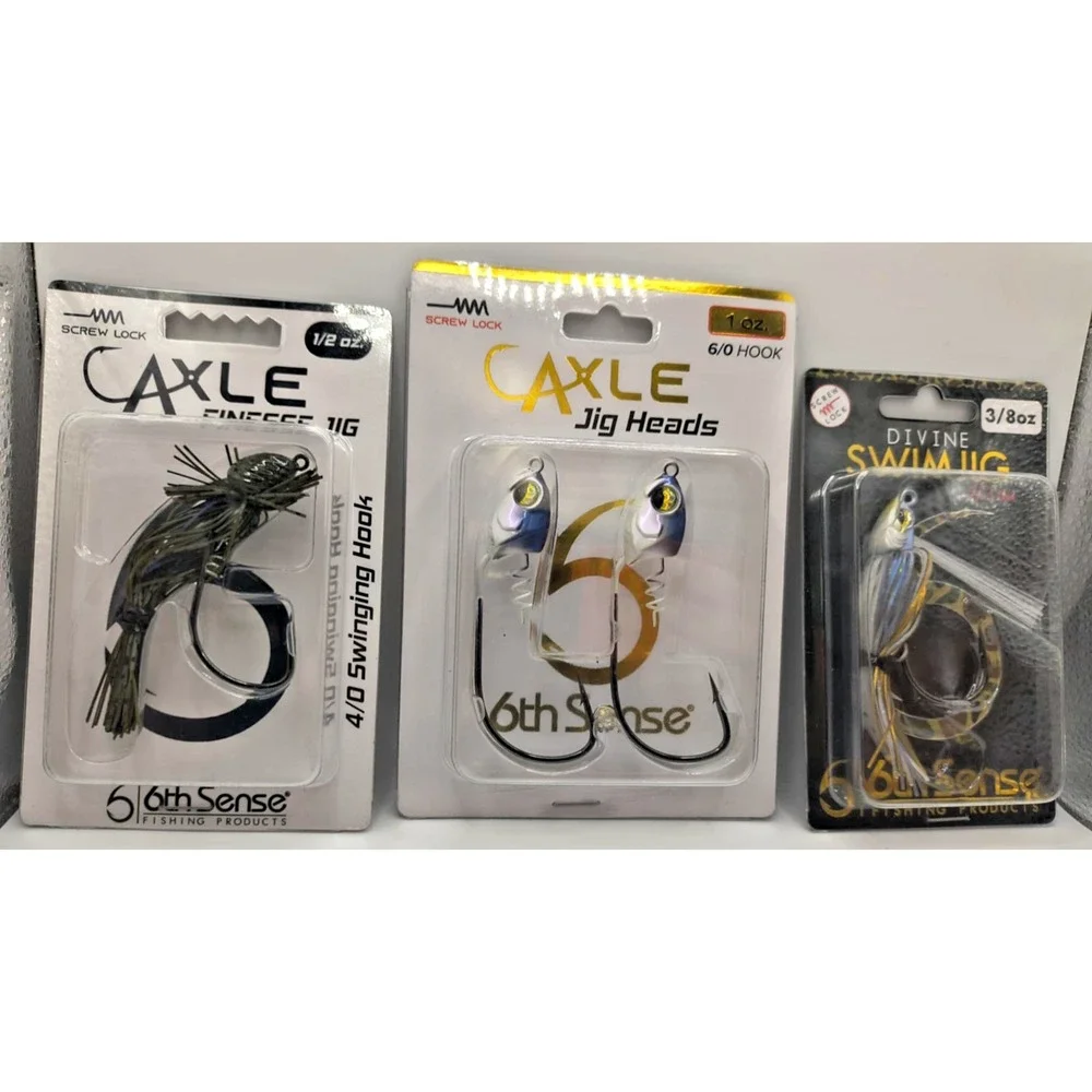 6th Sense Jigheads, Finesse Jig &Divine Swimjig - Lot of 3 - New